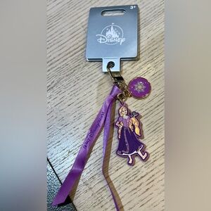 2026 Disney Parks Princess Rapunzel & Pascal WDW Ribbon Bag Tag Keychain New